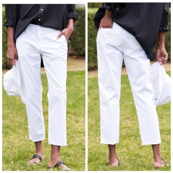 Frank & Eileen Pants - Frank & Eileen Chino Pants Wicklow Twill in White